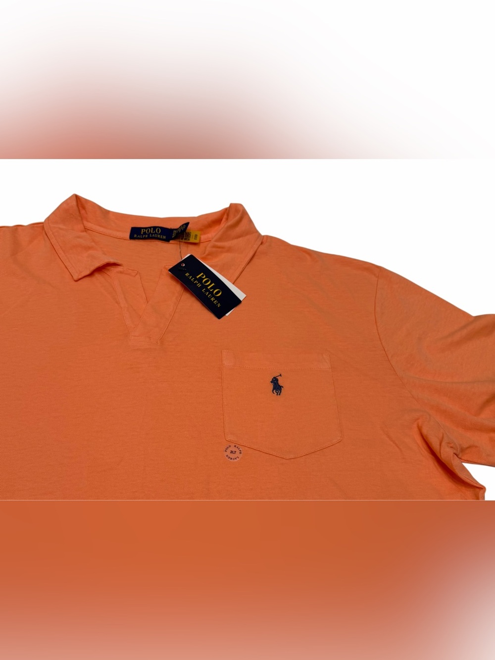 Polo Ralph Lauren Men’s Classic Polo Top‎ Orange Size 2XLT NWT